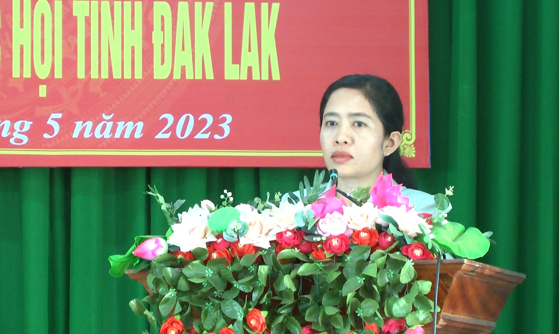 Đ,c Lê Thị Xuân - Phó Trưởng đoàn chuyên trách đoàn đại biểu QH tỉnh ĐắkLắk 